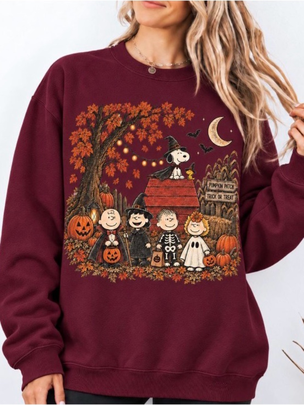 Spooky Halloween Sweatshirt, Peanuts Pumpkin Patch Shirt, Trick or Treat Fall